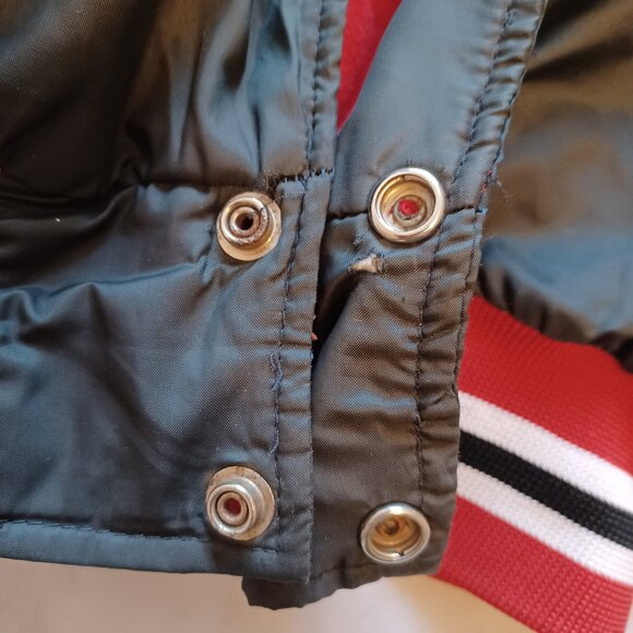 Vintage 1980s Merit Sportswear Jeddore Dolphins Swim Team Light Bomber Jacket - Picture 13 of 16